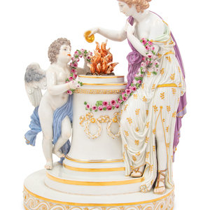 A Meissen Porcelain Figural Group