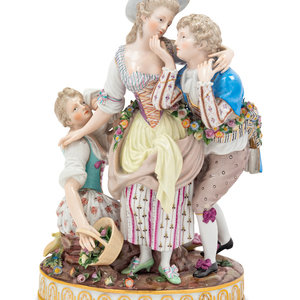 A Meissen Porcelain Figural Group Late 2aa55a