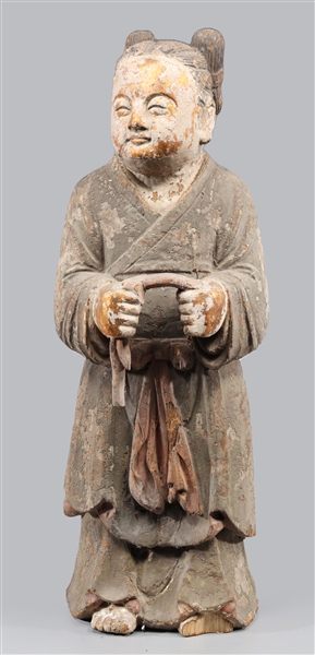 Large carved Chinese figure with