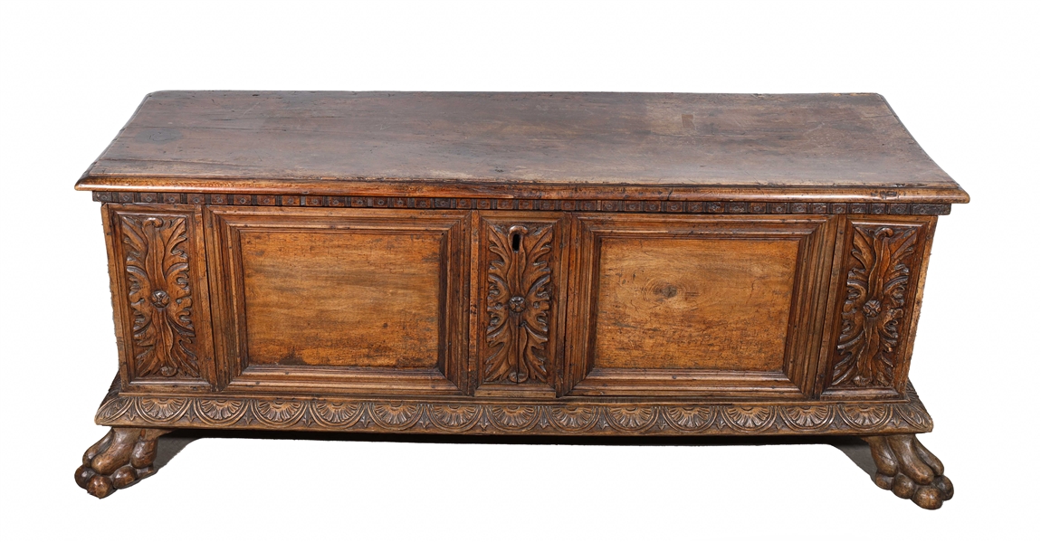 Carved Jacobean style blanket chest 2aa66f