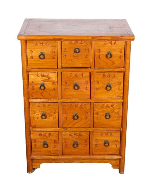 Vintage Chinese apothecary cabinet