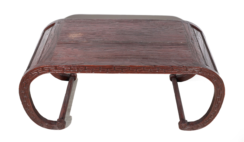 Carved Chinese coffee table with