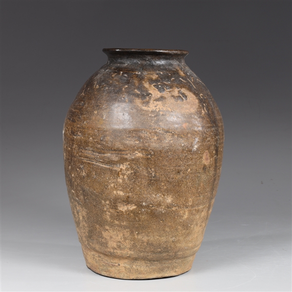 Antique Korean brown glazed ceramic 2aa764