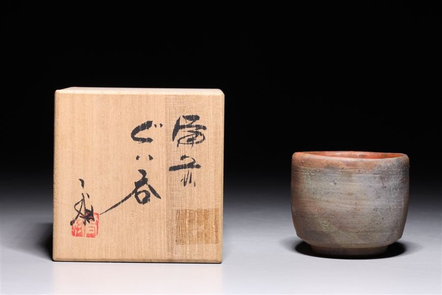 Antique Japanese ceramic teacup with