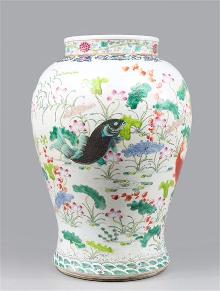 Large Chinese Famille Rose enameled