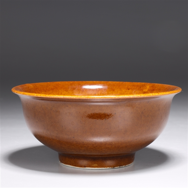 Unusual Chinese brown glazed porcelain 2aa7c1