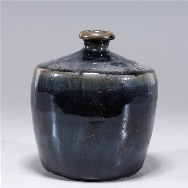 Chinese black glazed ceramic jug  2aa8c3