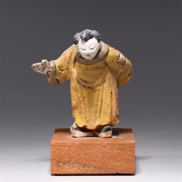 Small antique Chinese stucco figure 2aa8c1