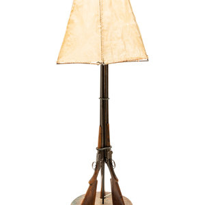 A Western Style Shotgun Floor Lamp
comprising