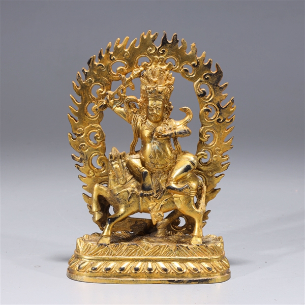 Sino Tibetan gilt bronze figure 2aa9e6