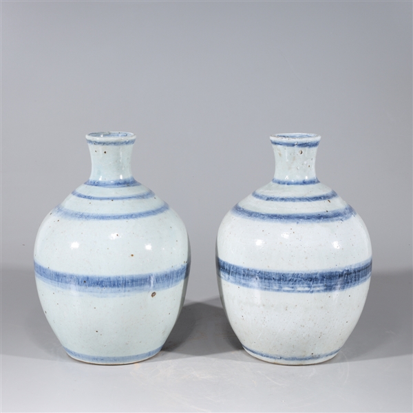 Two Chinese blue and white ceramic