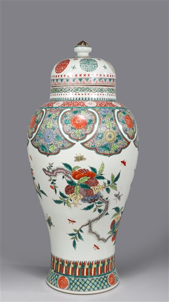 Chinese Famille Verte enameled