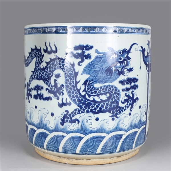 Large Chinese Guangxu-style blue and