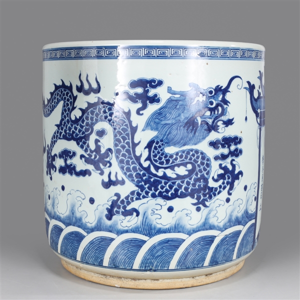 Large Chinese Guangxu-style blue