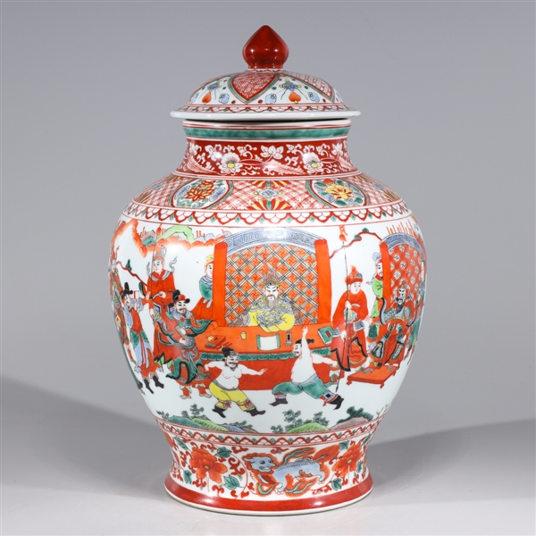 Chinese famille verte enameled