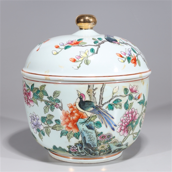 Large Chinese famille rose enameled 2aaa84