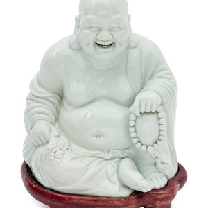 A Blanc De Chine Seated Buddha 20th 2aaa96