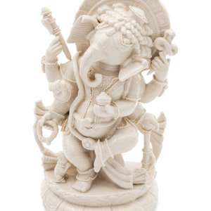 A Porcelain Figure of Ganesh height 2aaa97