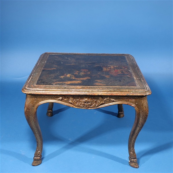 Chinese lacquered gilt wood side 2aaad1