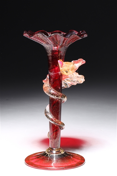 crystal-red-vase