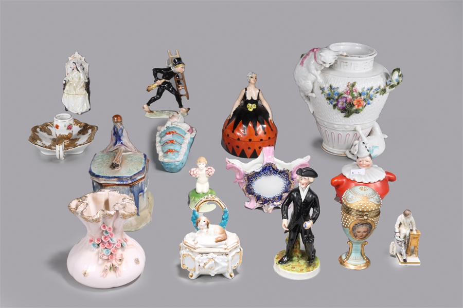 Large group of various European porcelains