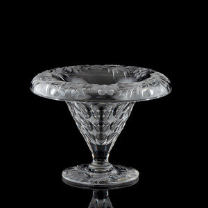 A Tuthill Intaglio-Cut Glass "Bishop's