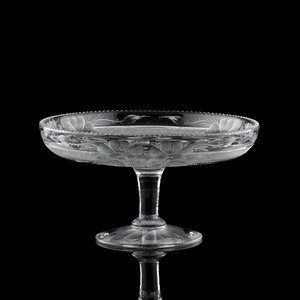 A Tuthill Cut Glass Compote with 2aab5b