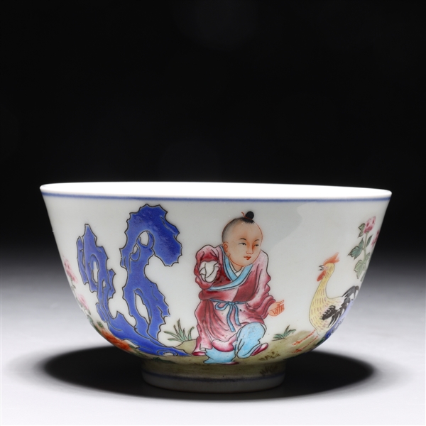 Chinese enameled porcelain bowl,