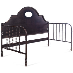 A Contemporary Black Metal Bed
Height