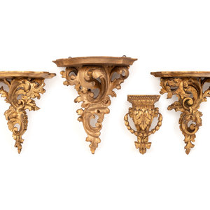 Four Louis XV Style Carved Giltwood 2aac29