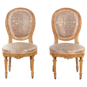 A Pair of Louis XVI Cerused Wood 2aac32