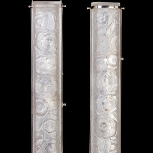 A Pair of Sabino Molded Glass Sconces 20th 2aac6f