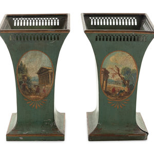 A Pair of French Hand Painted T le 2aac79