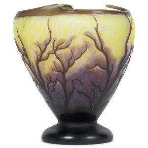 A Frosted Cameo Glass Vase
20th