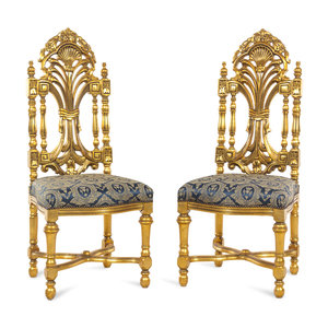 A Pair of Rococo Style Giltwood 2aac9d