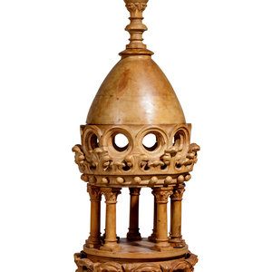 A Continental Carved Wood Model