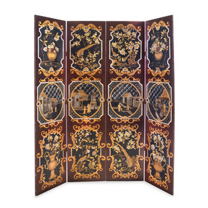 A Chinoiserie Decorated Leather 2aacdf