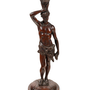 A Continental Carved Mahogany Figural 2aacf4