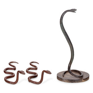 Three Continental Bronze Snakes
Late