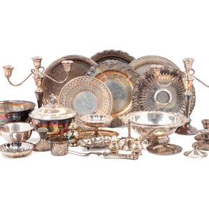 A Group of Assorted Silver and Silver-Plate