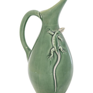 A Portuguese Pottery Ewer by Bordallo 2aad23