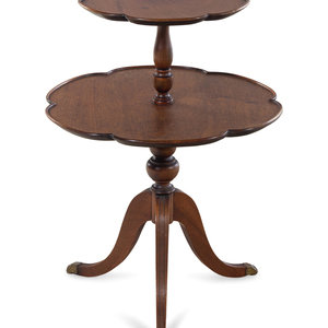 A George III Style Mahogany Two-Tier