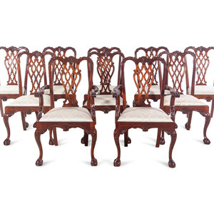 A Set of Ten George III Style Mahogany 2aad3f