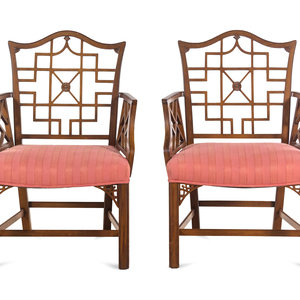 A Pair of Chinese Chippendale Style