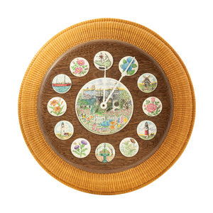 A Nantucket Basket Style Wall Clock Michael 2aad8a