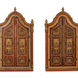 A Pair of Syrian Painted Doors
Early