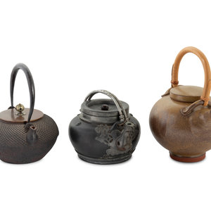 Three Asian Tea Pots
20th Century
Height