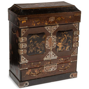 A Japanese Lacquered Table Cabinet
19th