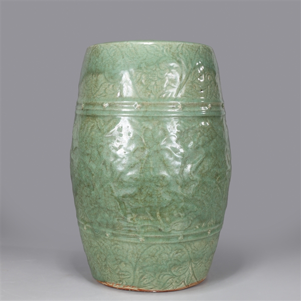 Chinese celadon glazed garden seat