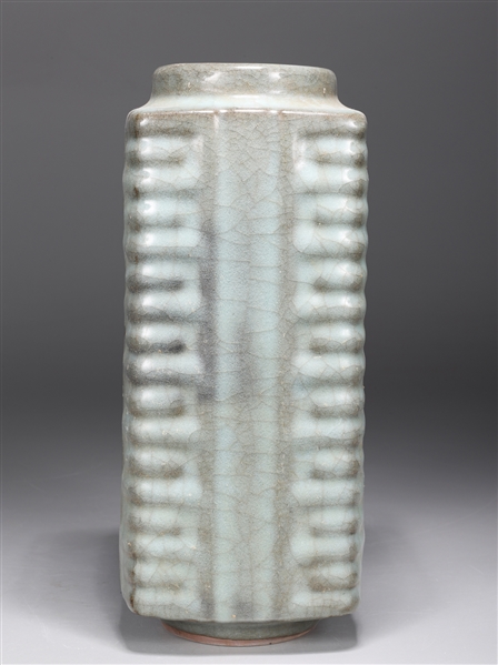 Chinese crackle glazed Cong vase  2aae64